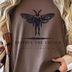 West Virginia Mothman T-Shirt - Spooky Cryptid Graphic Tee for Halloween, Paranormal Enthusiasts, Urban Legend Lovers, and Horror Fans