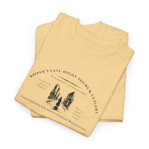 Jack the Ripper Humor T-Shirt | Funny Whitechapel History Tee | Victorian True Crime Shirt | Late Night Tour Meme Gift | Gothic Murder Lore image 4