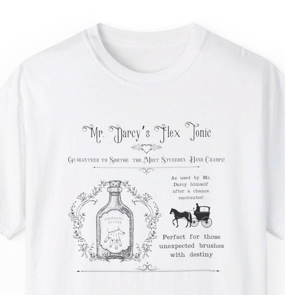 [Out of Print] Jane Austen / Pride and Prejudice - Mr. Darcy Fan Club Women's Relaxed Fit Tee (Heather White) - 高慢と偏見 リラックス フィット Tシャツ il_1080xN.5576227761_eq4i.jpg