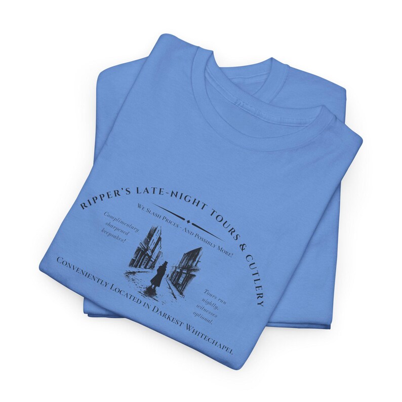 Jack the Ripper Humor T-Shirt | Funny Whitechapel History Tee | Victorian True Crime Shirt | Late Night Tour Meme Gift | Gothic Murder Lore image 7