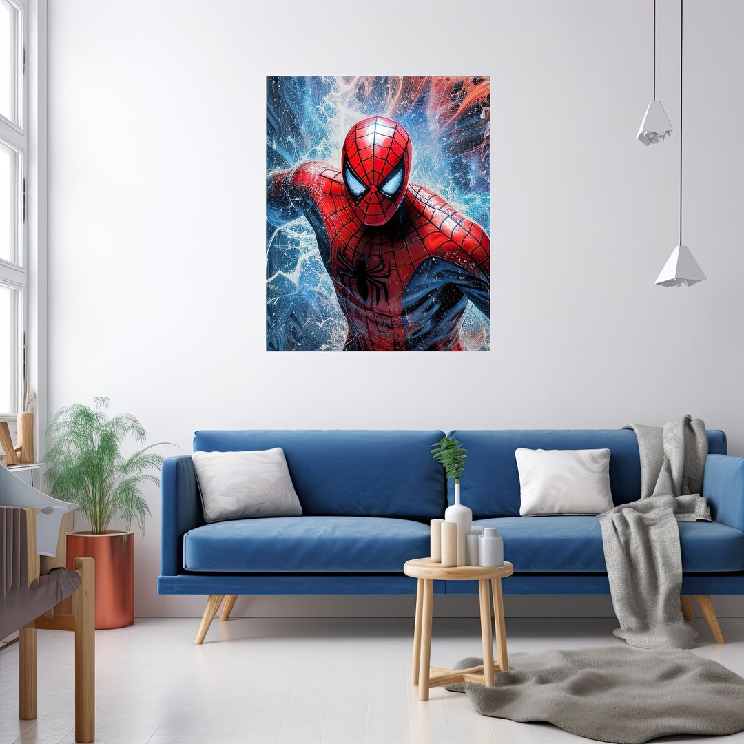 Spiderman Printable Superhero Watercolor Wall Art Spiderman Art Print ...