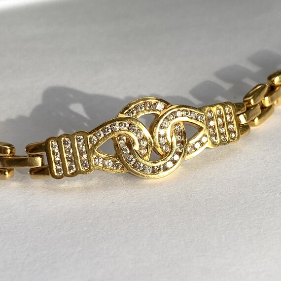 0.83 Diamond Chain Bracelet 18k Yellow Gold 22.96g - image 4