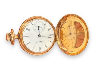 14k Yellow Gold Gus F Rose Cleveland Pocket Watches 30.38g