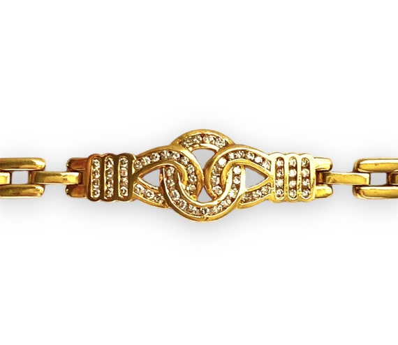 0.83 Diamond Chain Bracelet 18k Yellow Gold 22.96g - image 1