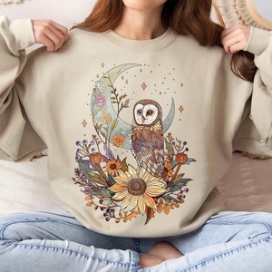 Woodland owl patch sweater deals