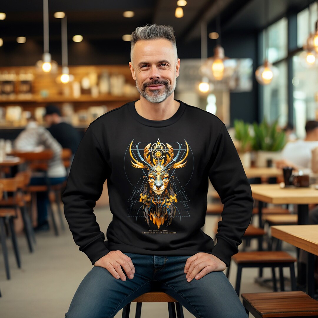 Floral Beaver Spirit Guide Dark Gray T-Shirt