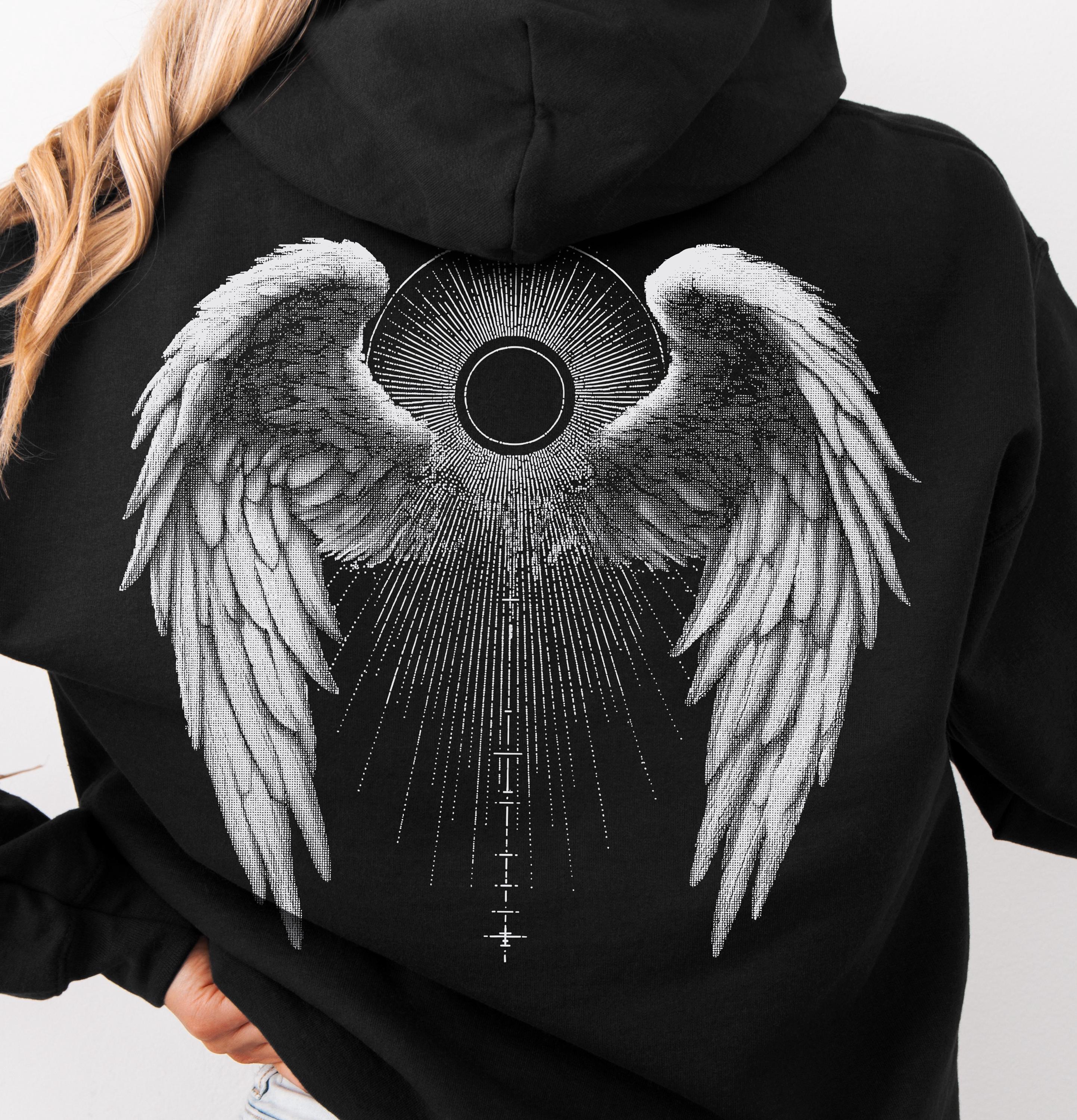 Angel Wings Hoodie Sweatshirt & Full Zip Hoodie Vintage 