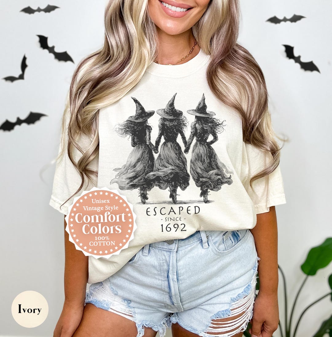 Comfort Colors Halloween Witch T-shirt Salem Long Sleeve Shirt 1692 ...