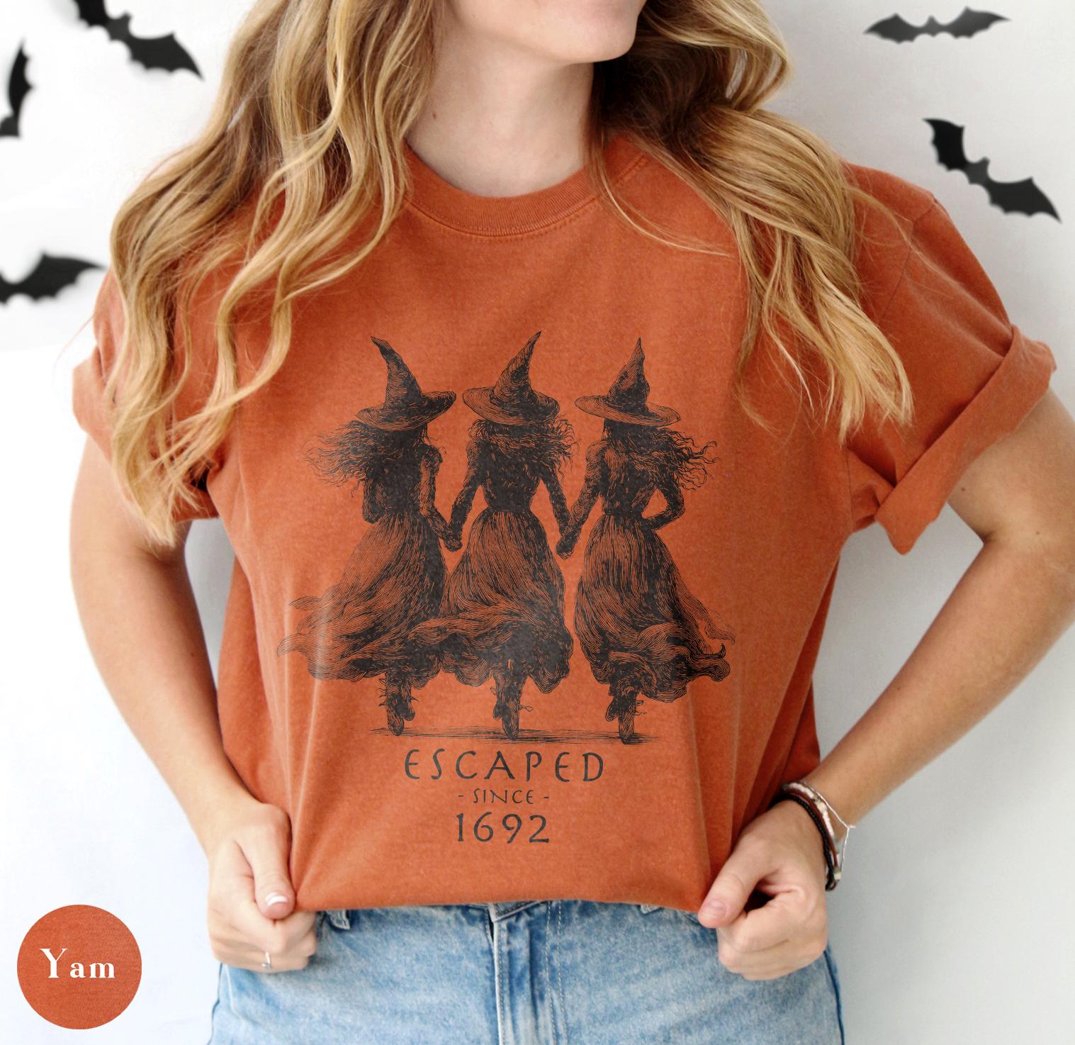 Comfort Colors Halloween Witch T-shirt Salem Long Sleeve Shirt 1692 ...