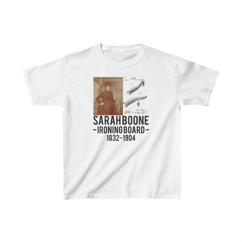 KIDS Stylish Sarah Boone Tee, Iconic Women's History T-Shirt, captivating design, symbol of empowerment and recognition, Stylish tee image 1