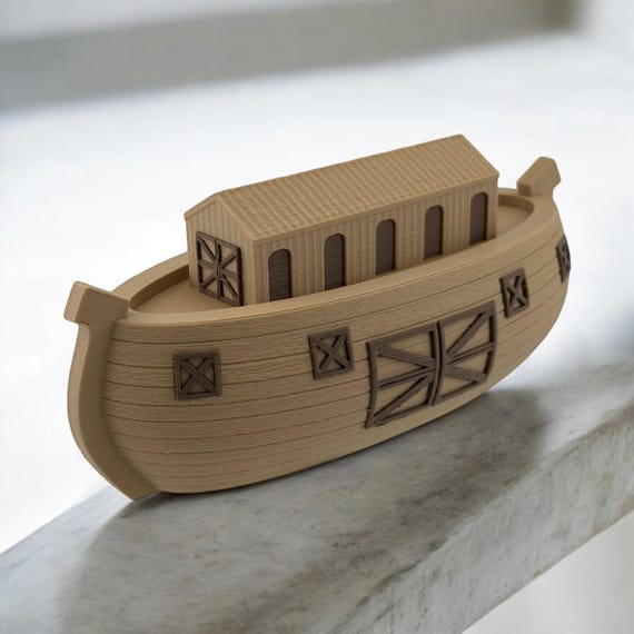 Noah's Ark Boat: 6-inch 3D Printed PLA Model - Etsy