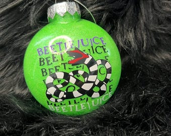 Beetles Juice Christmas Ornaments