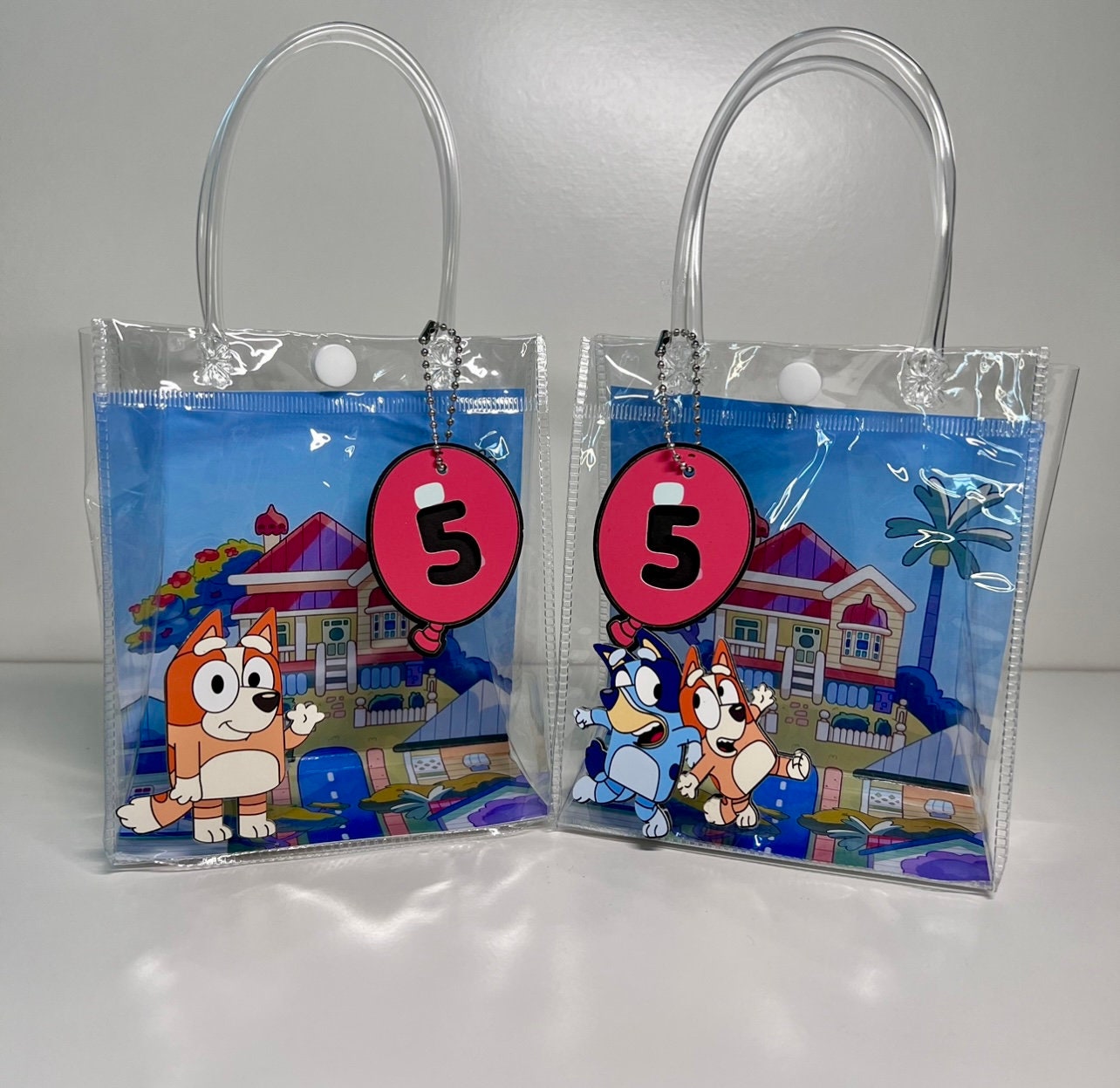 Clear Bluey 3D Favor Bag Kit