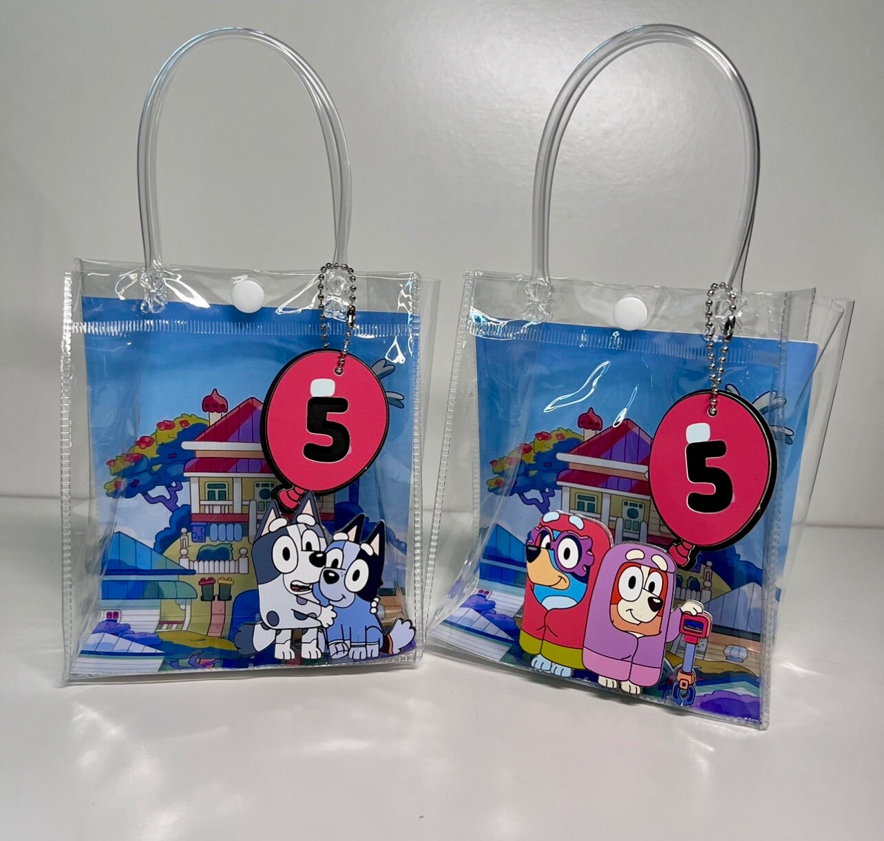 Clear Bluey 3D Favor Bag Kit