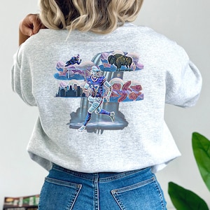 Josh Allen Buffalo City Montage Crewneck Sweatshirt