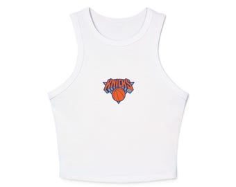 New York Basketball Logo Racer Tank Top Playoff Gear