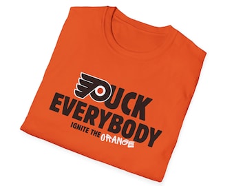 Flyer F*ck Everybody T-Shirt | Philadelphia Flyers Hockey tee, 2026 Playoff Home Game Shirt.Gildan Sof, Free Shipping