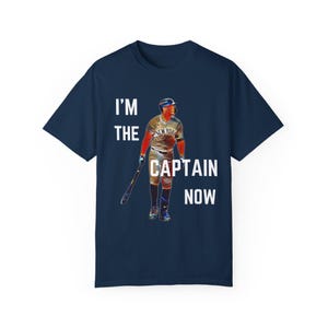 Giancarlo Stanton I&#39;m The Captain Now New York Baseball T Shirt, Comfort Colors