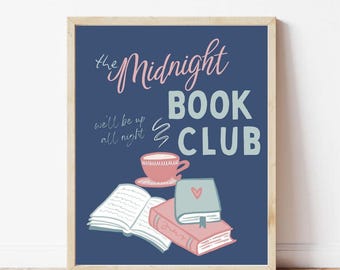 Midnight Book Club Art Print - Digital Download
