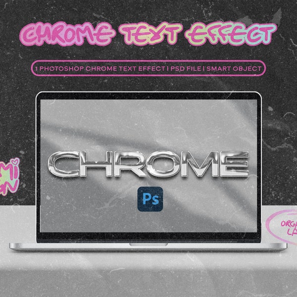 Photoshop Chrome Text Effect | Silver Chrome Text Effect | PSD Text Effect | Photoshop Layer Styles
