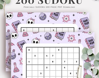 Sudoko Printable 200 Sudokus Printable Soduko Pdf Printanle 100 Pages Instant Download Soduko Sudoko Printable 200 Sudokus Printable Soduko Pdf Printanle 100 Pages Instant Download Soduko