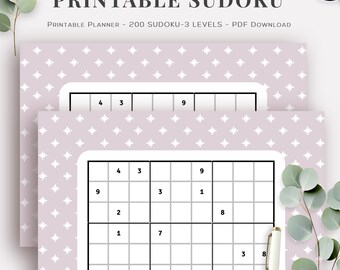 Sudoko Printable 200 Sudokus Printable Soduko Pdf Printanle 100 Pages Instant Download Soduko Sudoko Printable 200 Sudokus Printable Soduko Pdf Printanle 100 Pages Instant Download Soduko