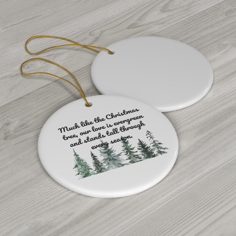 Christmas Ornament Romantic Love Ornaments Love Qoute Chrismas Qoute