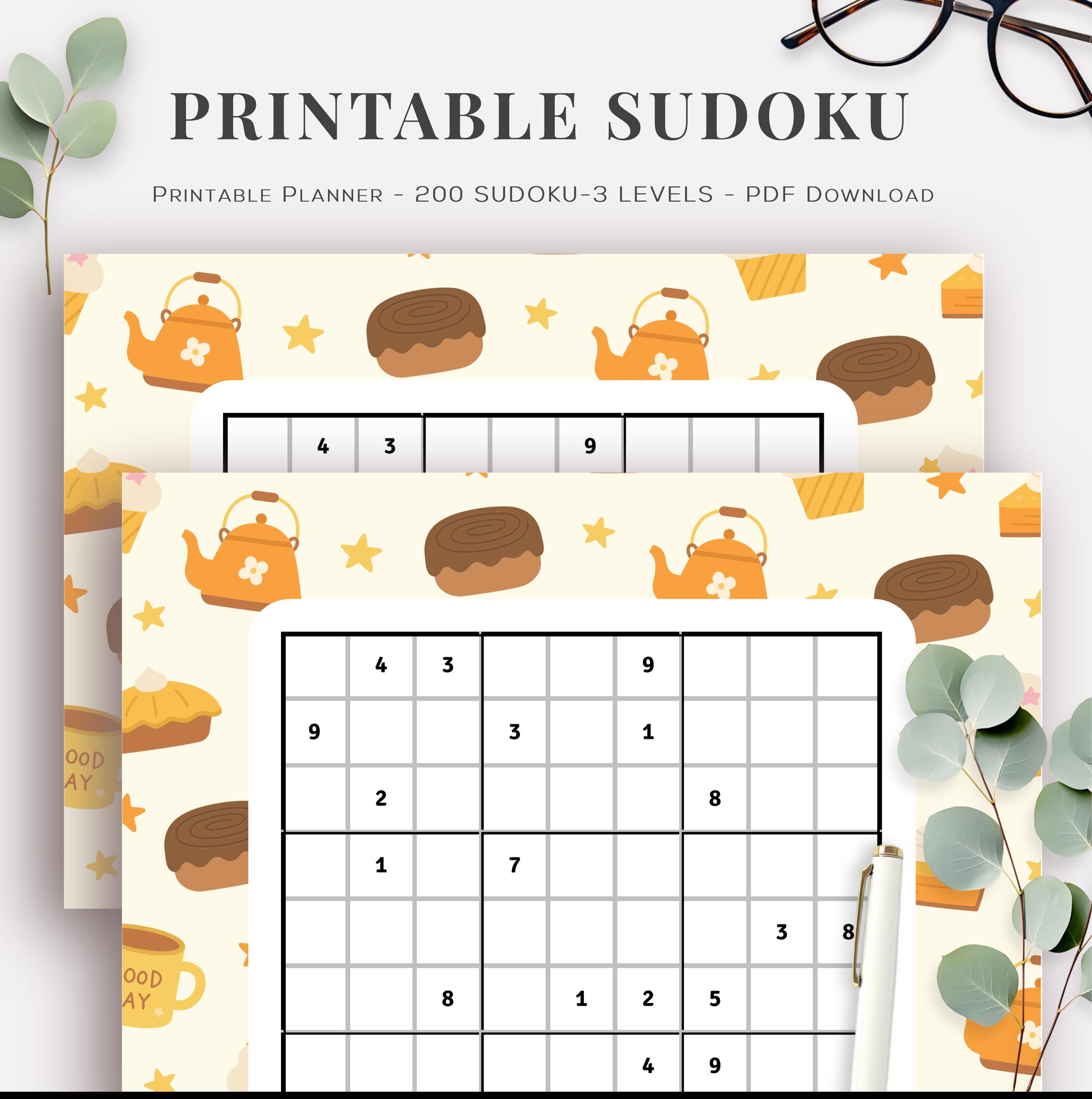 Sudoko Printable 200 Sudokus Printable Soduko Pdf Printanle 100 Pages Sudoko Printable 200 Sudokus Printable Soduko Pdf Printanle 100 Pages