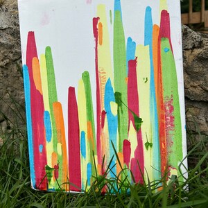 Multi Colored Wall Art - Art Print - Wall Decor - Canvas Painting - Acrylic