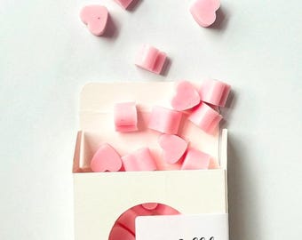Handmade orange blossom heart soap