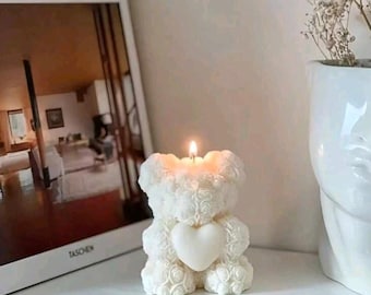 scented teddy bear candle