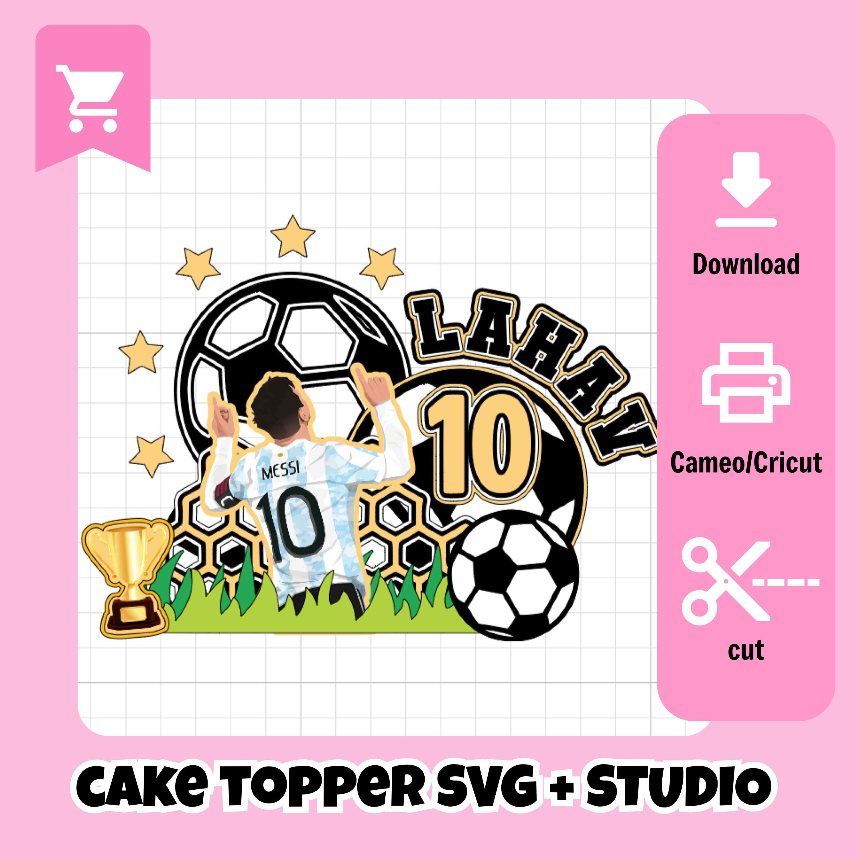 Soccer Cake Topper Cricut Svg - Etsy, image size:3000x3000