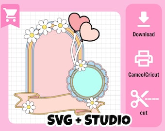 Cake Topper - SVG/Studio File - cricut/cameo