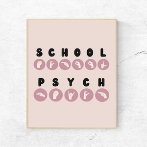 School Psychologist American Sign Language (ASL) Poster
