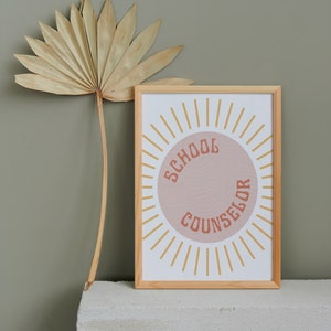 Sunny School Counselor Print (Digital Download Version)