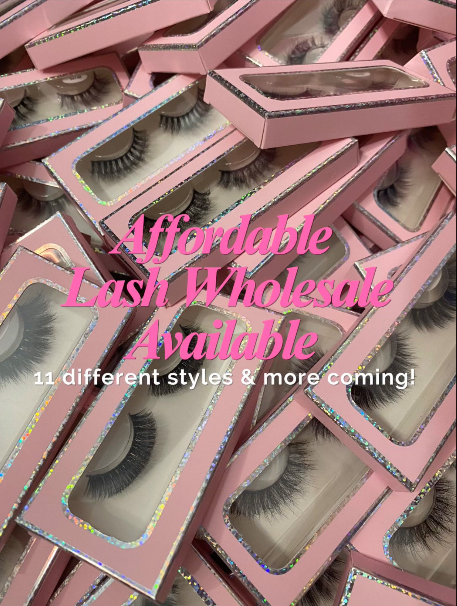 Affordable Lash Wholesale Lash Vendor Pink Lash Boxes Etsy