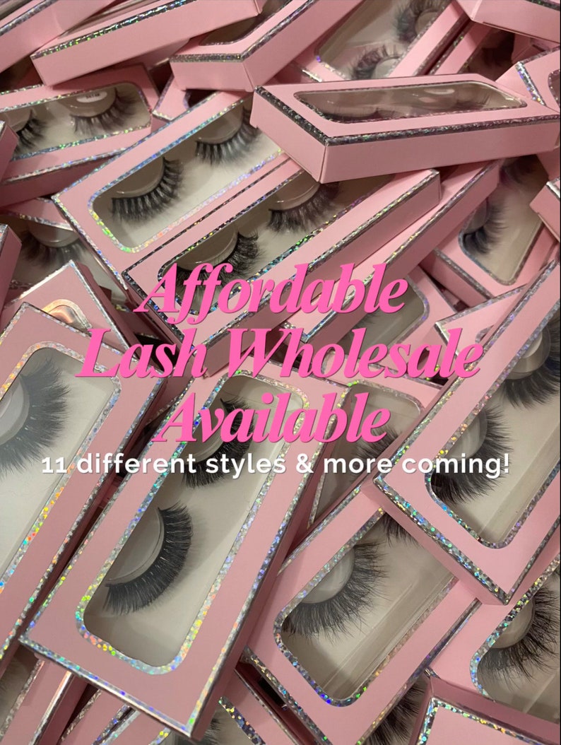 Affordable Lash Wholesale Lash Vendor Pink Lash Boxes Etsy