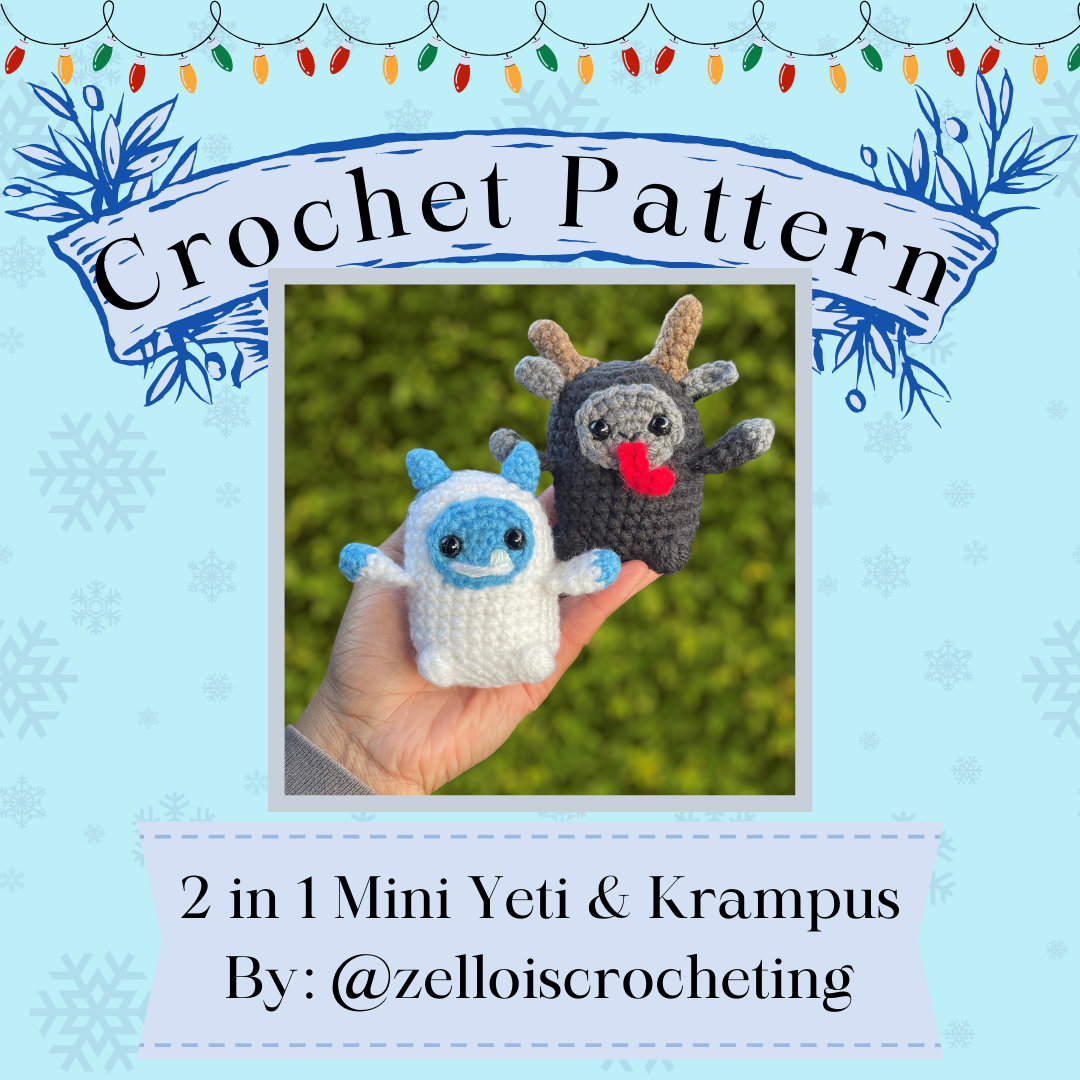 Yeti and Krampus Crochet Pattern || Amigurumi Pattern