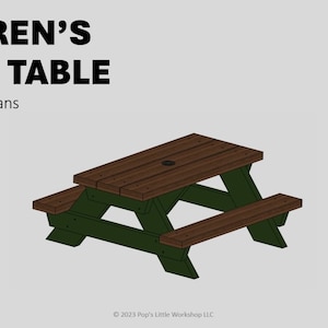 Planos Digitales - Mesa de Picnic Infantil