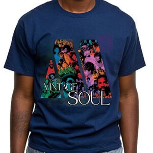 Vintage R&B Music Tee: Retro Soul Legend Shirt
