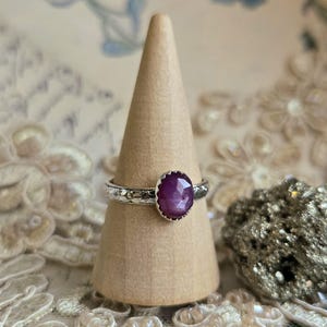 Pink Sapphire Stacking Ring | Ruby Ring | Gemstone Jewelry