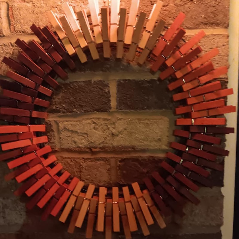 Sunflower Clothespin Wreath - Etsy