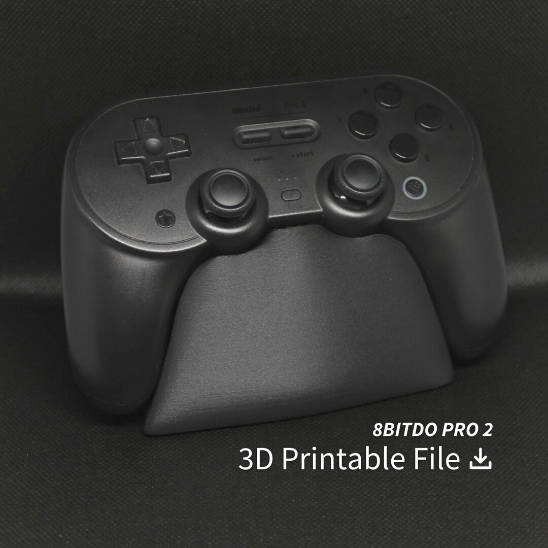 Minimalist Controller Stand STL File - 8bitdo Pro 2 Video Game ...