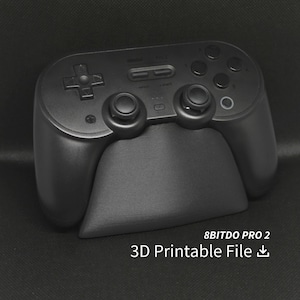 Minimalist Controller Stand STL File - 8BitDo Pro 2 Video Game Controller Stand Display