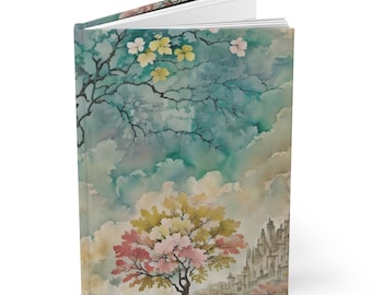 Uniquely Designed Hardcover Journal, Full Wraparound Print, 150 Lined Pages, Matte Finish