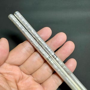 Pure Silver Chopsticks - Etsy