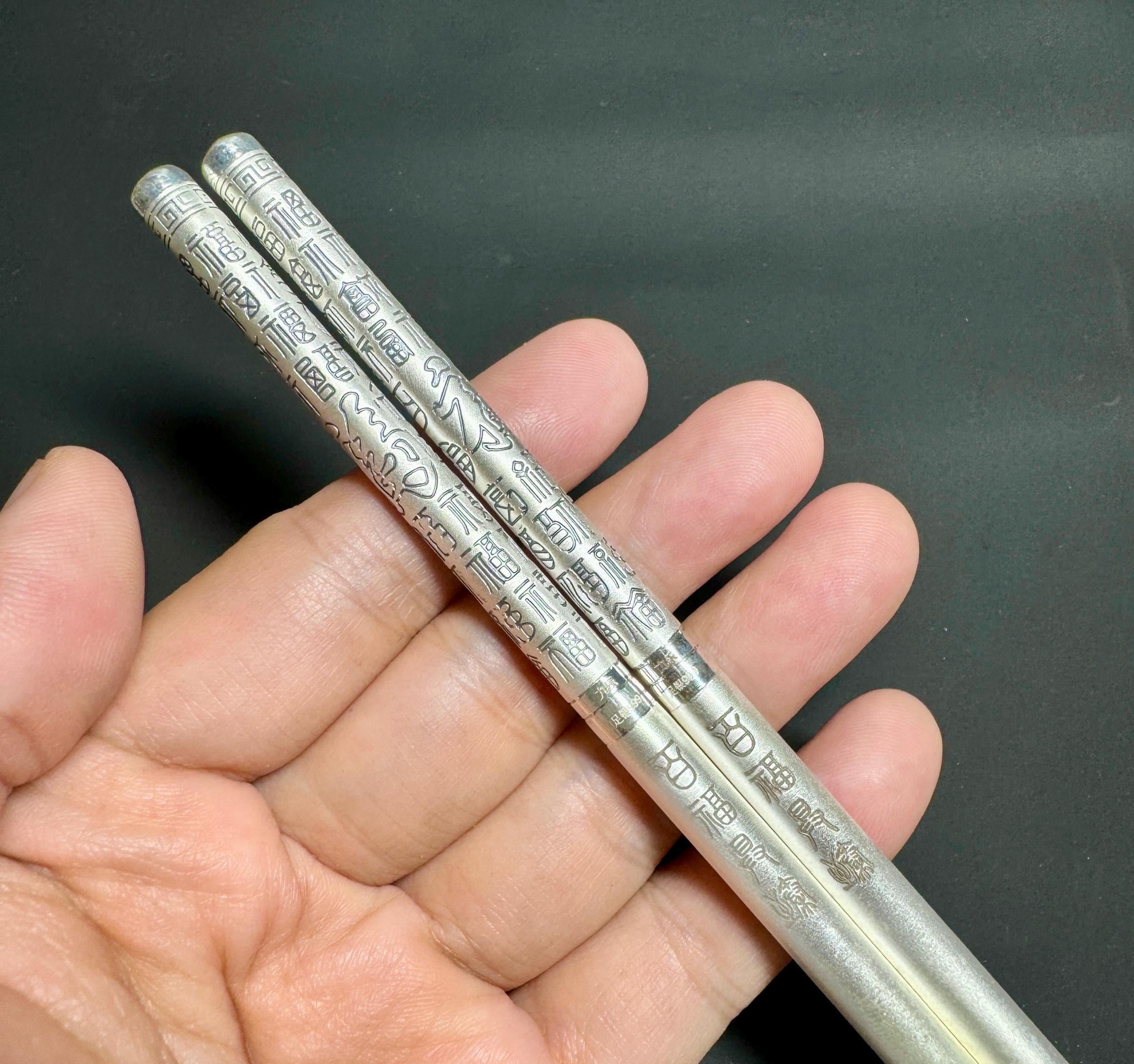 Pure Silver Chopsticks - Etsy