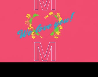 Floral Mama PNG: Mother's Day Sublimation Design (Digital Download)