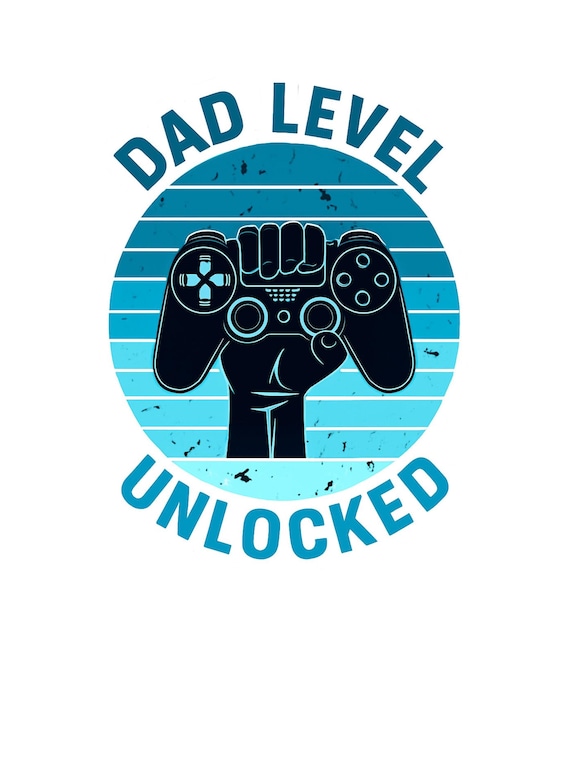 Dad Level Unlocked,SVG,PNG