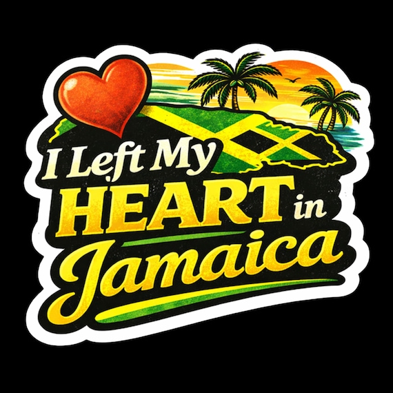 I Left My Heart in Jamaica Png, Svg